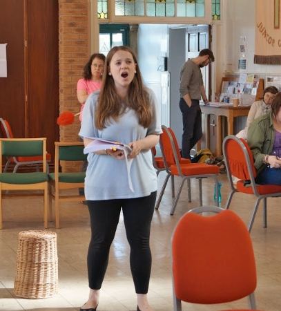 Sarah Williamson rehearsing Cendrillon